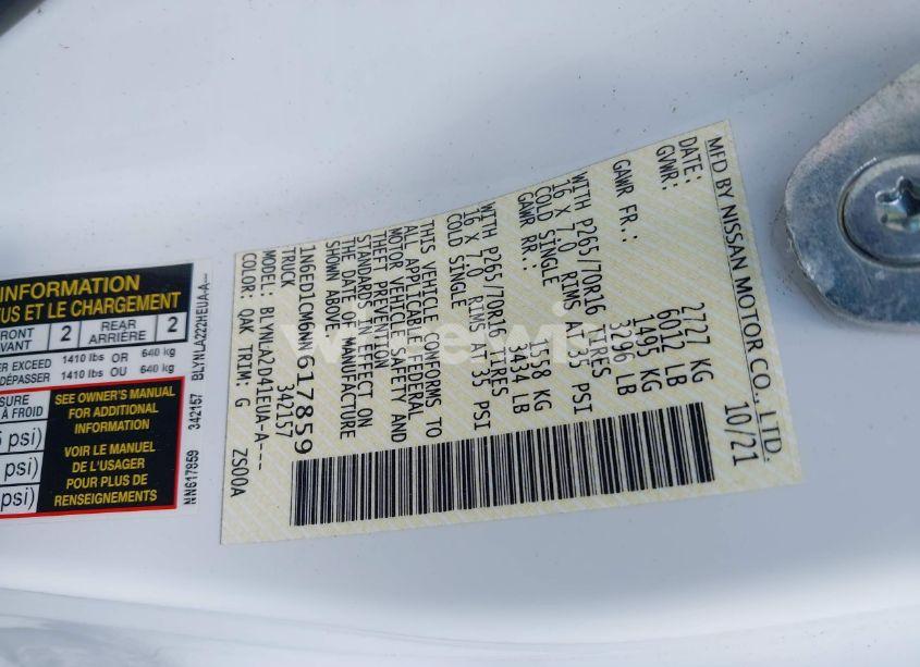 Photo 9 of 2022 Nissan Frontier KING CAB S 4X4 (VIN 1N6ED1CM6NN617859)