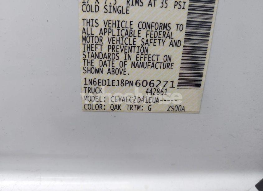 Photo 9 of 2023 Nissan Frontier SV 4X2 (VIN 1N6ED1EJ8PN606271)