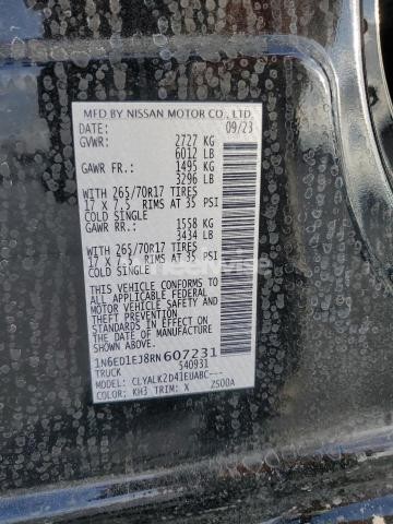 Photo 2 of 2024 NISSAN FRONTIER S (VIN 1N6ED1EJ8RN607231)