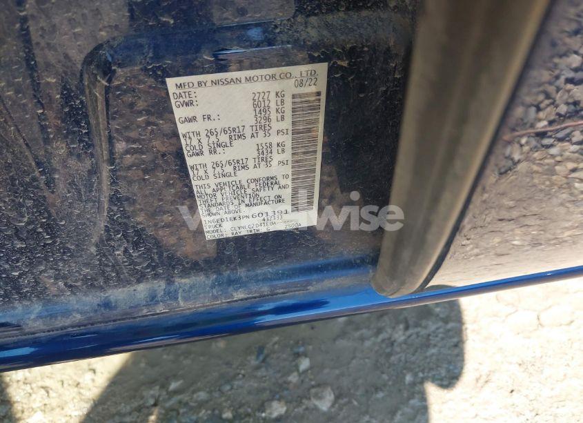 Photo 9 of 2023 Nissan Frontier SV 4X4 (VIN 1N6ED1EK3PN601391)