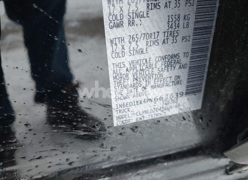 Photo 9 of 2023 Nissan Frontier PRO-4X 4X4 (VIN 1N6ED1EK4PN663639)