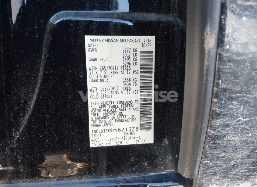 Photo 9 of 2023 Nissan Frontier PRO-4X 4X4 (VIN 1N6ED1EK9PN621578)