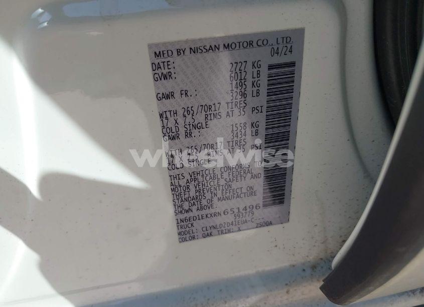 Photo 9 of 2024 Nissan Frontier PRO-4X 4X4 (VIN 1N6ED1EKXRN651496)