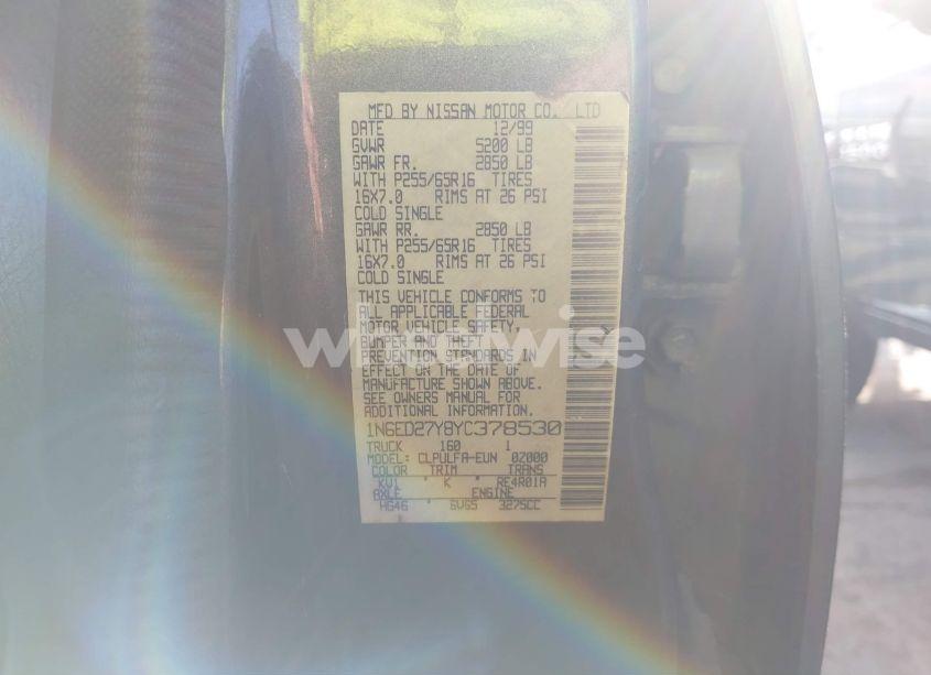 Photo 9 of 2000 Nissan Frontier SE-V6/XE-V6 (VIN 1N6ED27Y8YC378530)