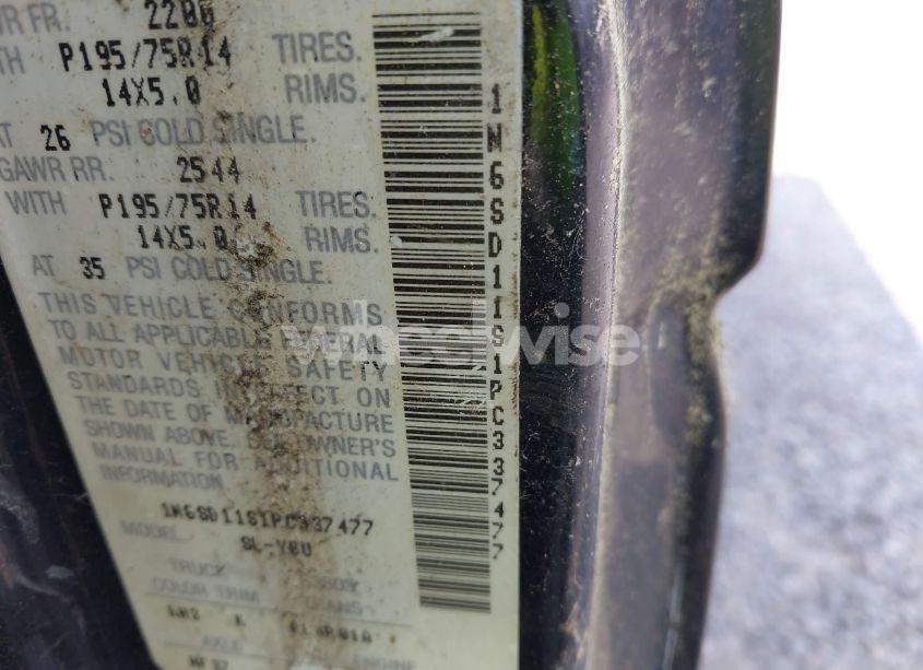 Photo 9 of 1993 Nissan Truck SHORT WHEELBASE (VIN 1N6SD11S1PC337477)