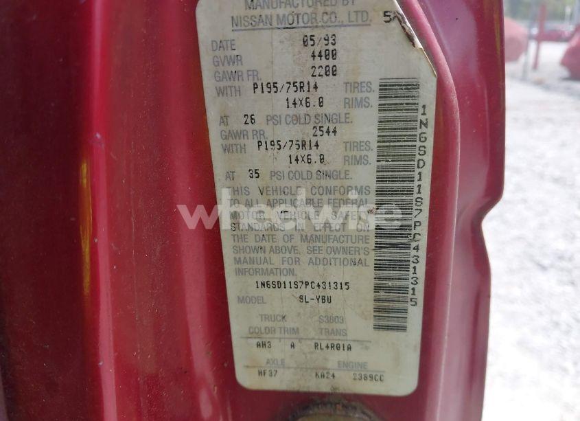 Photo 9 of 1993 Nissan Truck SHORT WHEELBASE (VIN 1N6SD11S7PC431315)