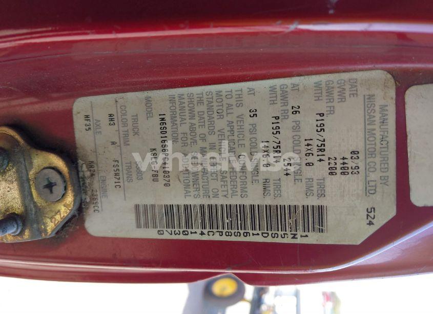 Photo 9 of 1993 Nissan Truck KING CAB (VIN 1N6SD16S8PC410370)