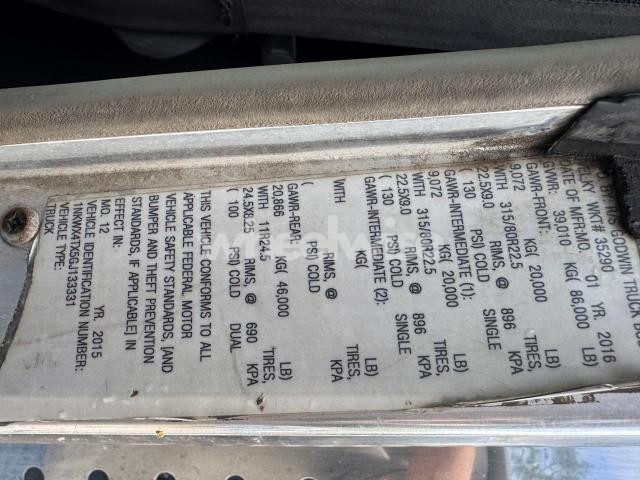 Photo 3 of 2016 KW W900 DUMP - TRUCK PARTS AND ACCESS. DUMP BED (VIN 1NKWX4TX5GJ133331)