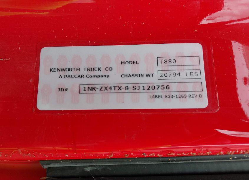Photo 9 of 2025 Kenworth Construction T880 (VIN 1NKZX4TX8SJ120756)