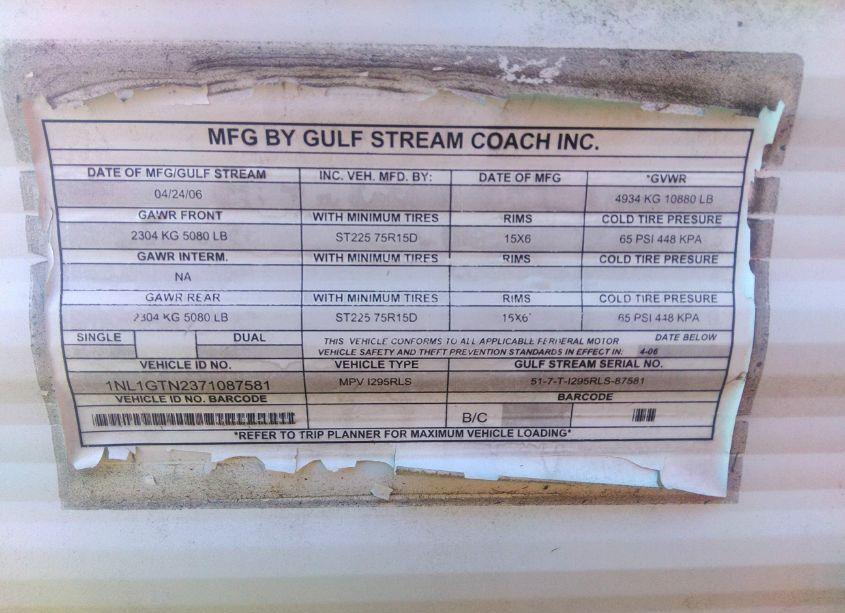 Photo 9 of 2011 Gulfstream Travel TRAILER (VIN 1NL1GTN2371087581)