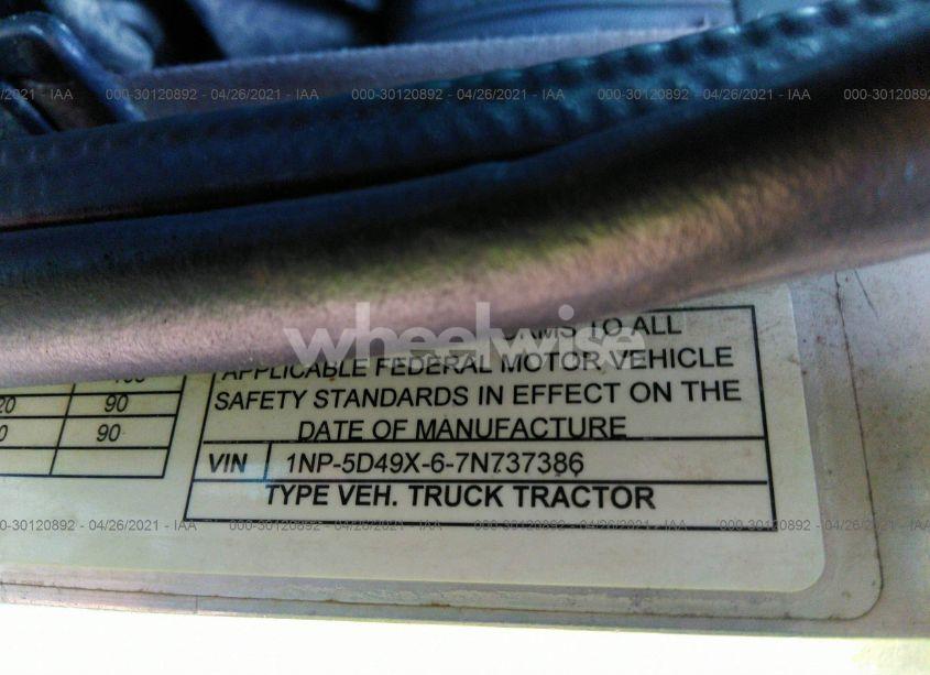 Photo 9 of 2007 Peterbilt 379 N/A (VIN 1NP5D49X67N737386)