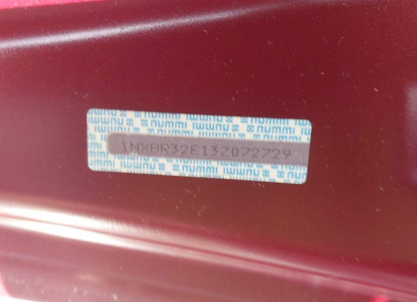 Photo 9 of 2003 Toyota Corolla CE/LE/S (VIN 1NXBR32E13Z072729)