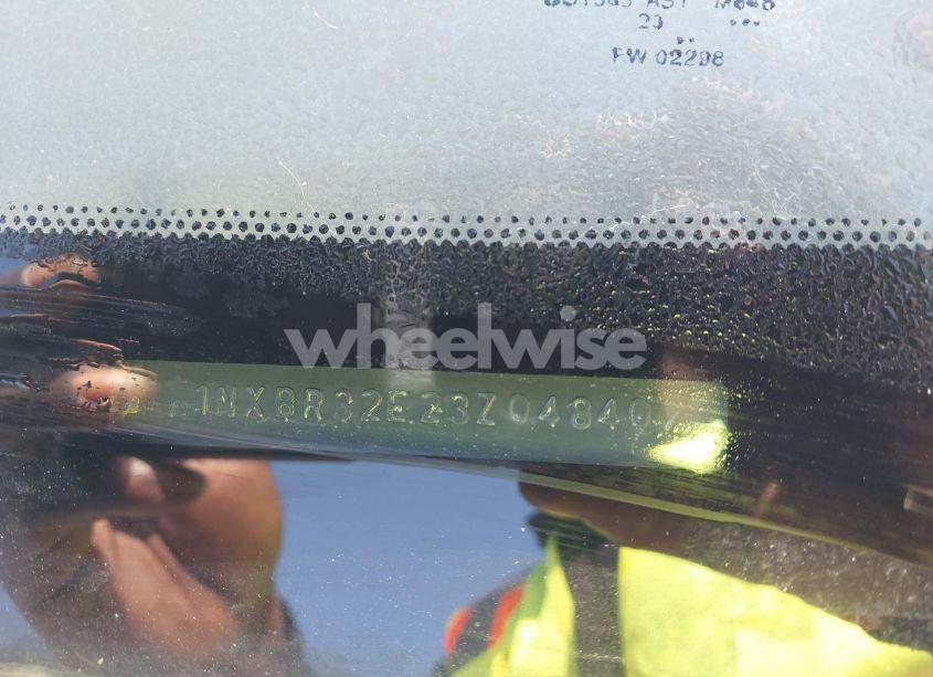 Photo 9 of 2003 Toyota Corolla CE (VIN 1NXBR32E23Z048407)