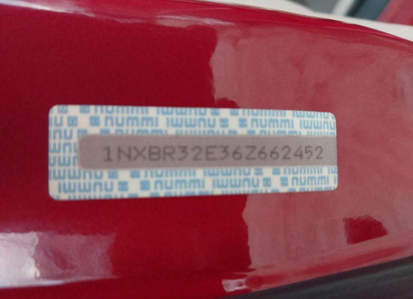 Photo 9 of 2006 Toyota Corolla LE (VIN 1NXBR32E36Z662452)