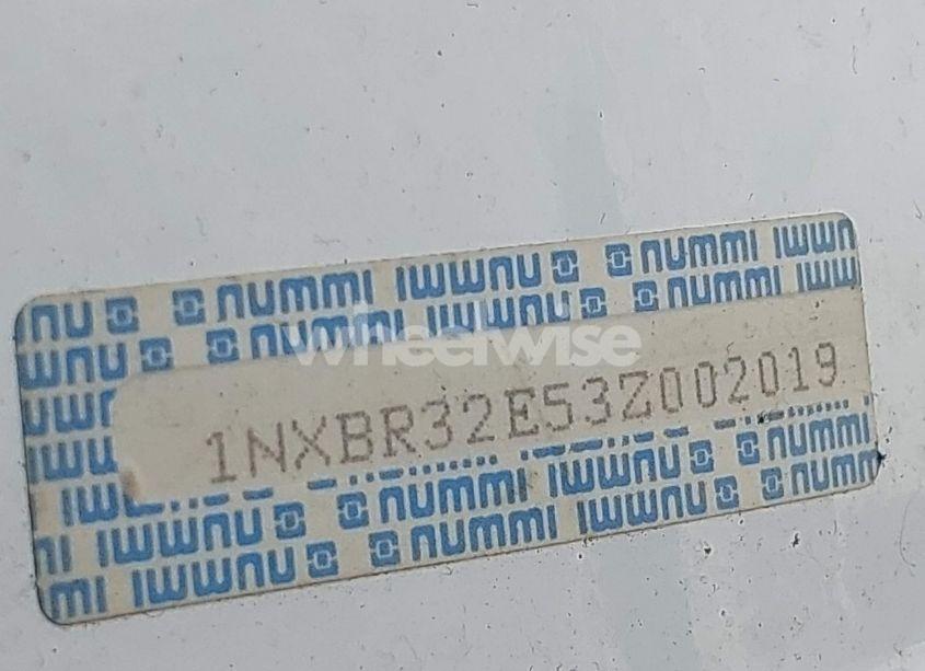 Photo 9 of 2003 Toyota Corolla LE (VIN 1NXBR32E53Z002019)