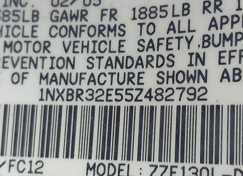 Photo 9 of 2005 Toyota Corolla S (VIN 1NXBR32E55Z482792)