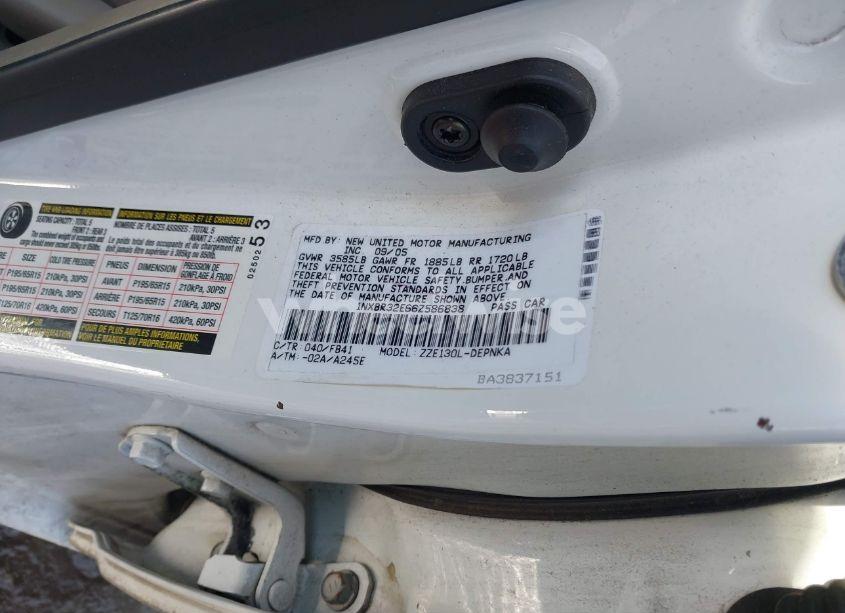 Photo 9 of 2006 Toyota Corolla LE (VIN 1NXBR32E66Z586838)