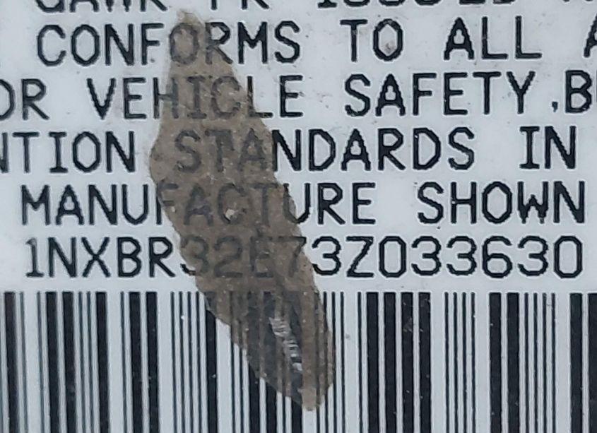 Photo 9 of 2003 Toyota Corolla S (VIN 1NXBR32E73Z033630)