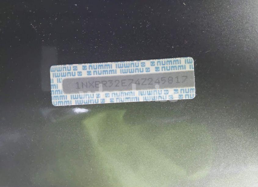 Photo 9 of 2004 Toyota Corolla S (VIN 1NXBR32E74Z245817)