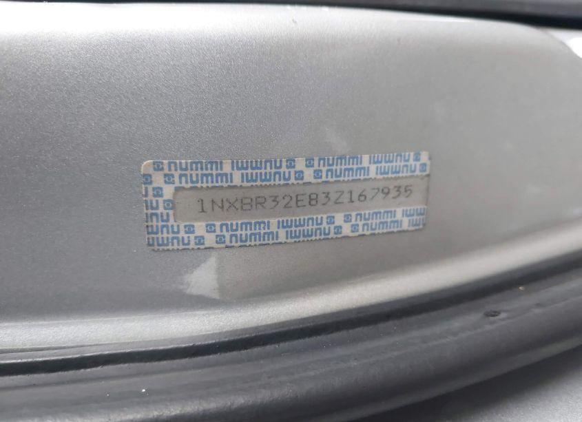 Photo 9 of 2003 Toyota Corolla S (VIN 1NXBR32E83Z167935)