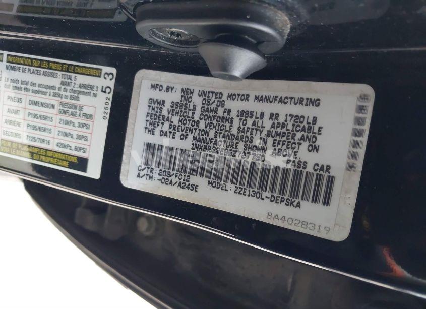 Photo 9 of 2006 Toyota Corolla S (VIN 1NXBR32E86Z727750)