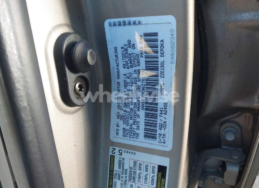 Photo 9 of 2006 Toyota Corolla CE (VIN 1NXBR32E96Z761700)