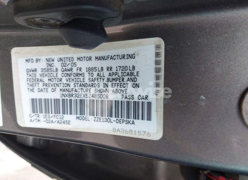 Photo 9 of 2005 Toyota Corolla S (VIN 1NXBR32EX5Z485008)