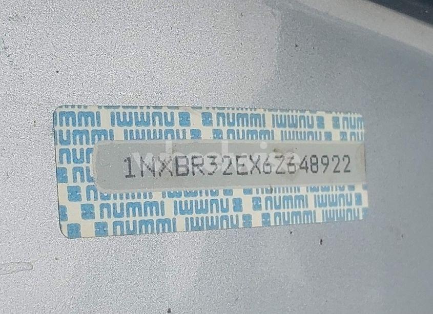 Photo 9 of 2006 Toyota Corolla CE (VIN 1NXBR32EX6Z648922)