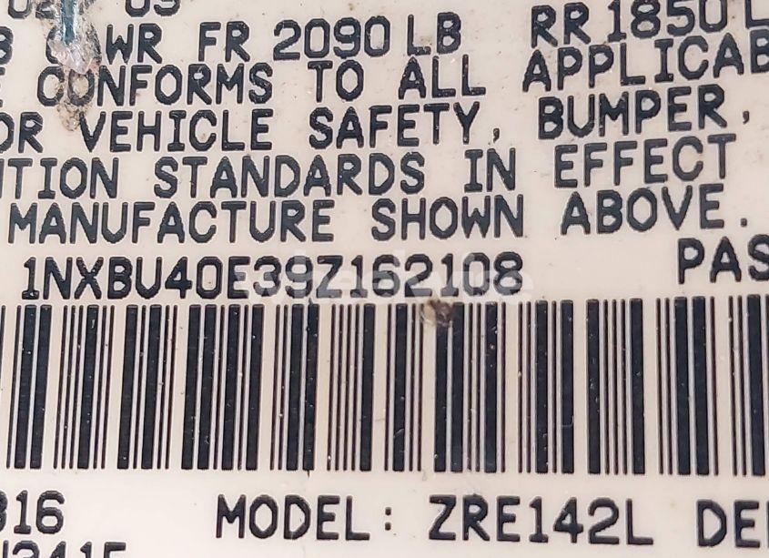 Photo 9 of 2009 Toyota Corolla LE (VIN 1NXBU40E39Z162108)