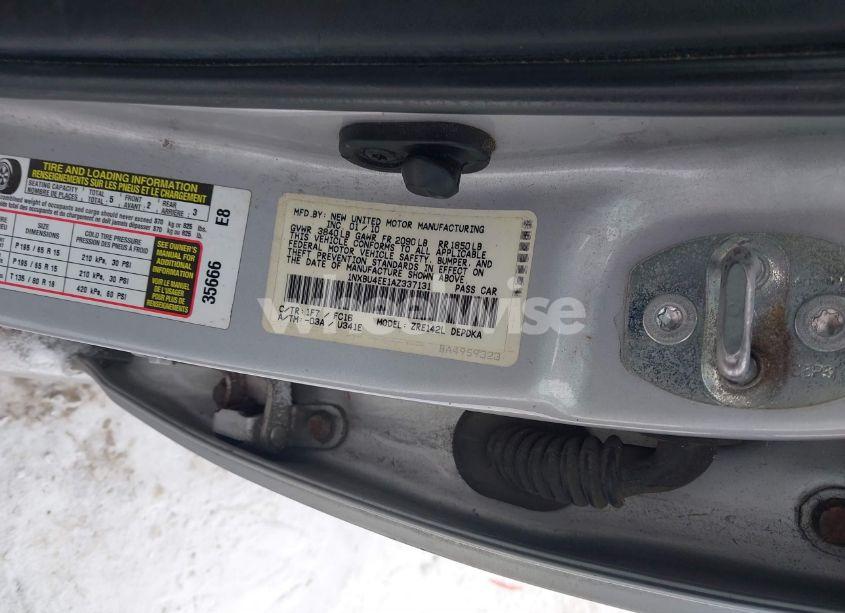 Photo 9 of 2010 Toyota Corolla LE (VIN 1NXBU4EE1AZ337131)