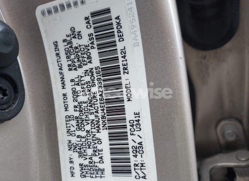 Photo 9 of 2010 Toyota Corolla LE (VIN 1NXBU4EE6AZ339165)