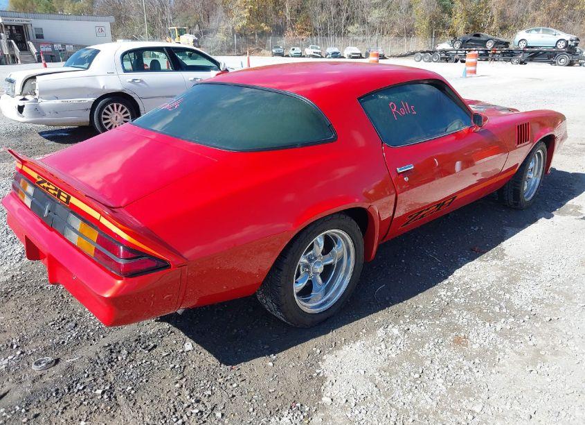 Photo 4 of 1978 Chevrolet Camaro (VIN 1Q87L8N535077)