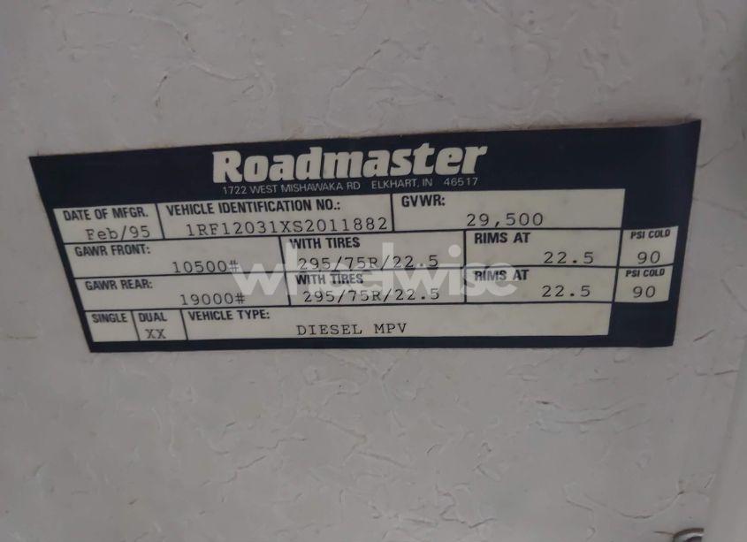 Photo 9 of 1995 Roadmaster Rail DYANASTER (VIN 1RF12031XS2011882)