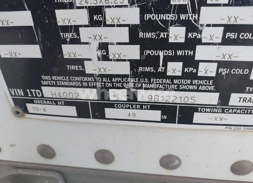 Photo 9 of 2009 Timpte Grain SEMI TRAILER (VIN 1TDH400259B122105)