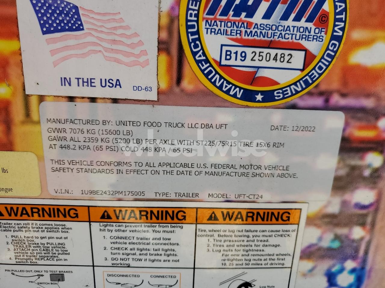 Photo 10 of 2023 UFT MOBILE SOLUTIONS UFT-CT24 FOOD TRAILER (VIN 1U9BE2432PM175005)