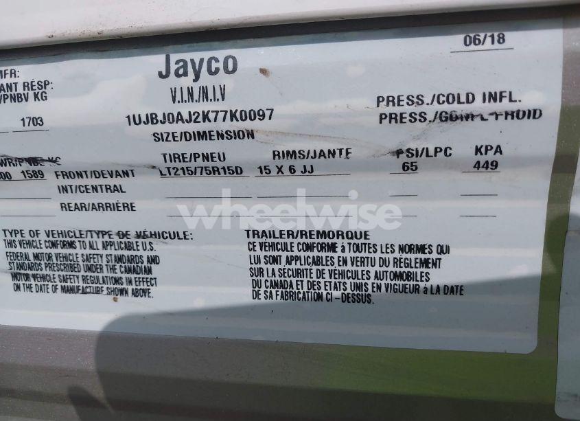 Photo 9 of 2019 Jayco Jay FLIGHT (VIN 1UJBJ0AJ2K77K0097)