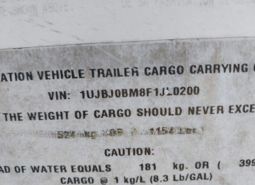 Photo 9 of 2015 Jayco Camper N/A (VIN 1UJBJ0BM8F1JL0200)