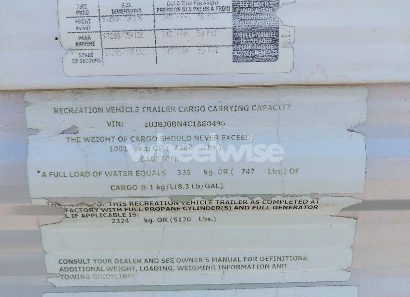 Photo 9 of 2012 Jayco Jay FLIGHT 26BH (VIN 1UJBJ0BN4C18B0496)