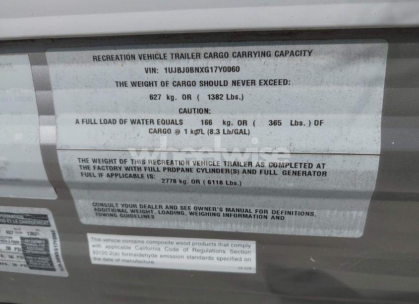 Photo 9 of 2016 Jayco Other (VIN 1UJBJ0BNXG17Y0060)