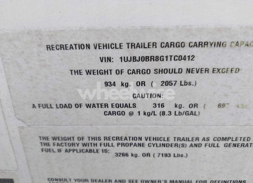 Photo 9 of 2016 Jayco Camper N/A (VIN 1UJBJ0BR8G1TC0412)