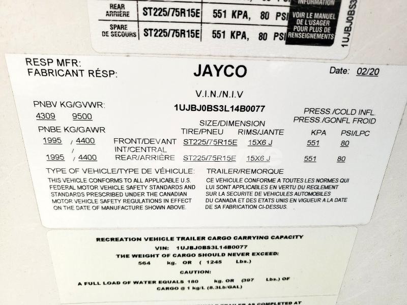 Photo 7 of 2020 JAYCO WHITE HAWK N/A (VIN 1UJBJ0BS3L14B0077)