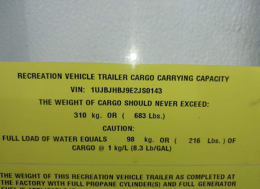 Photo 9 of 2014 Jayco Jay FEATHER ULTRALITE SLX TRAVEL TRAILER (VIN 1UJBJHBJ9E2JS0143)