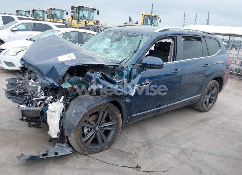 Photo 2 of 2022 Volkswagen Atlas 3.6L V6 SEL R-LINE (VIN 1V2AR2CA6NC505619)