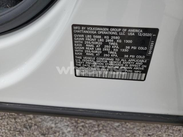 Photo 13 of 2021 VOLKSWAGEN ATLAS CROSS SPORT SEL (VIN 1V2BC2CA5MC210337)