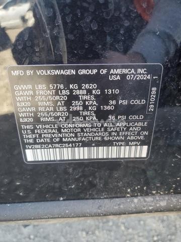 Photo 5 of 2024 VOLKSWAGEN ATLAS CROSS SPORT SEL (VIN 1V2BE2CA7RC254177)