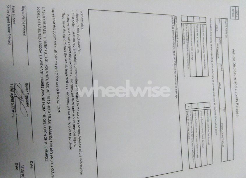 Photo 17 of 2022 Volkswagen Atlas 2.0T SEL (VIN 1V2BP2CA9NC535465)