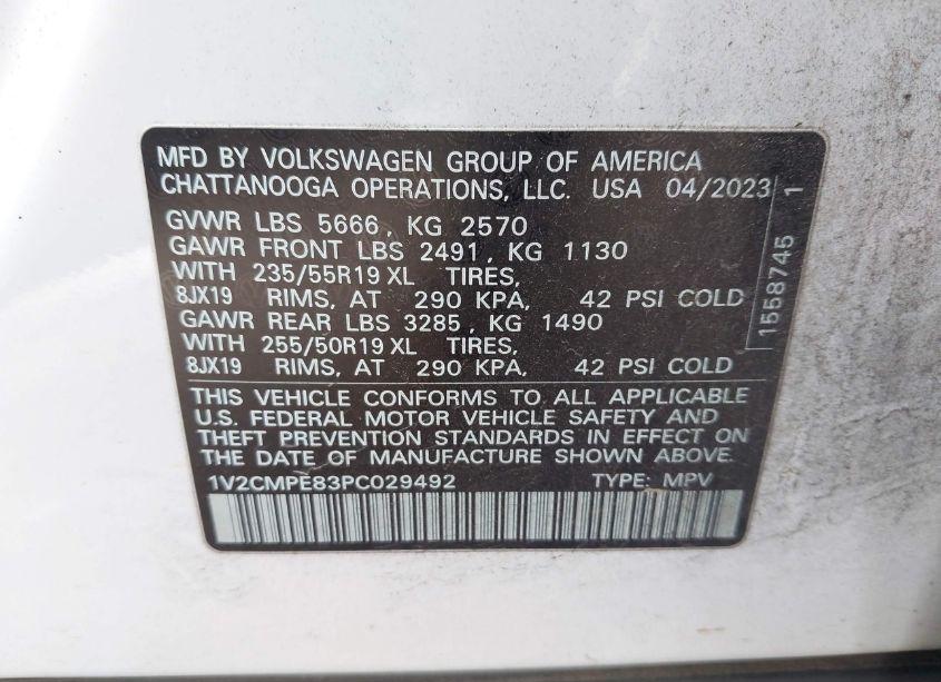 Photo 9 of 2023 Volkswagen Id.4 PRO (VIN 1V2CMPE83PC029492)