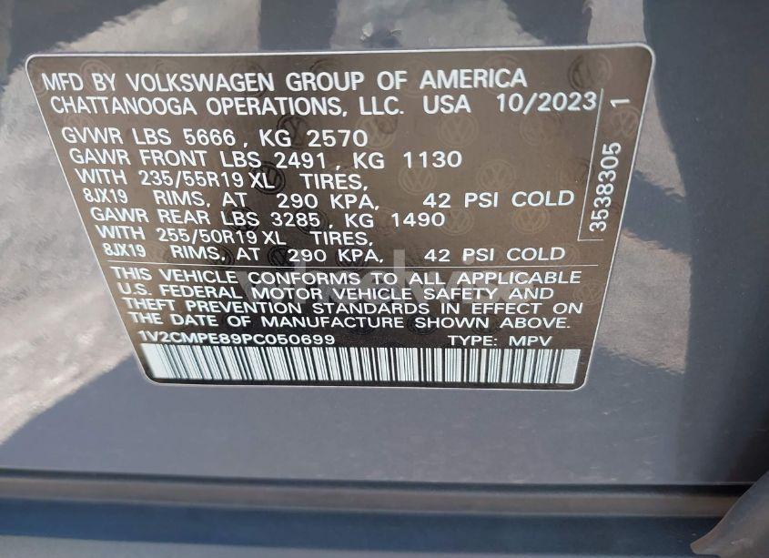 Photo 9 of 2023 Volkswagen Id.4 PRO (VIN 1V2CMPE89PC050699)