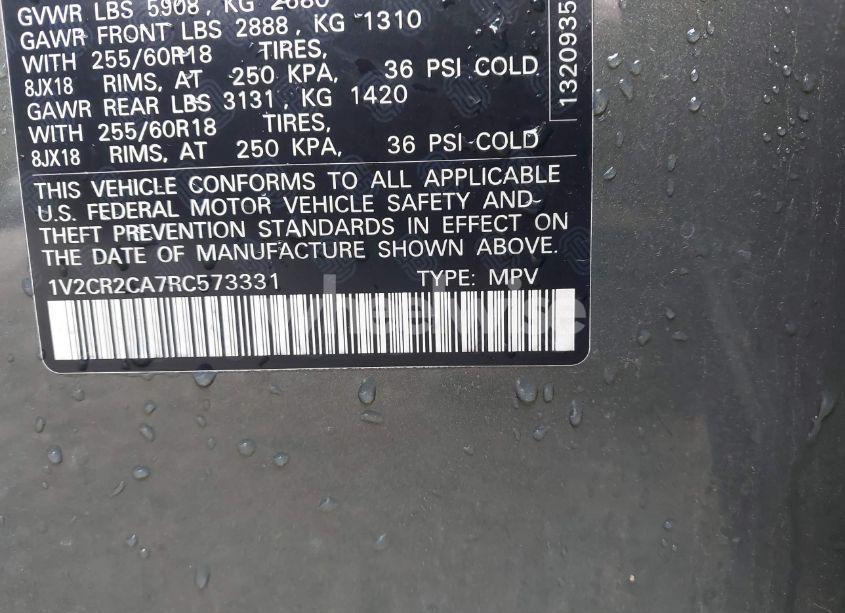 Photo 9 of 2024 Volkswagen Atlas 2.0T PEAK EDITION SE W/TECHNOLOGY (VIN 1V2CR2CA7RC573331)