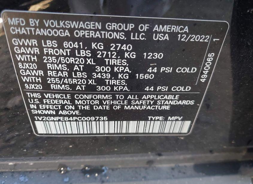 Photo 9 of 2023 Volkswagen Id.4 AWD PRO S/AWD PRO S PLUS (VIN 1V2GNPE84PC009735)